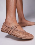 Rejoice-M mesh ballet flats in beige