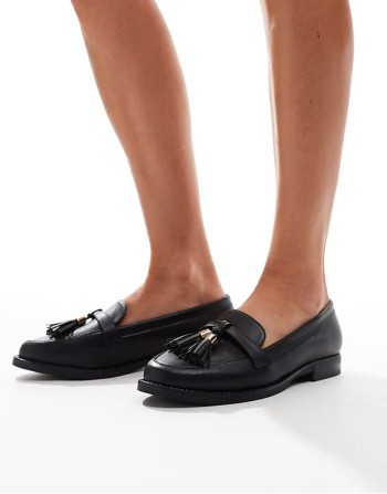 Katy flat shoe in black