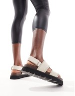 Ruben whipstitch velcro sandal in ivory